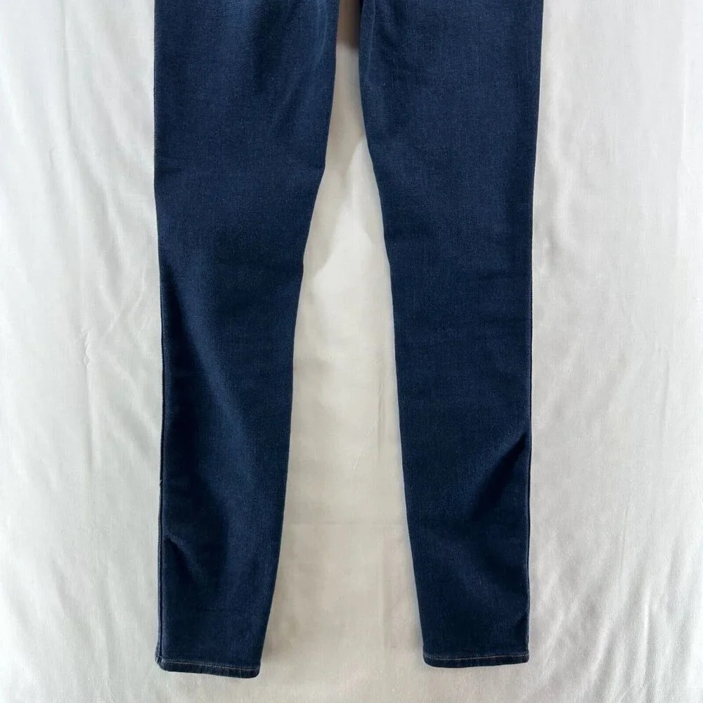 Madewell Jeans Womens Sz 24 10" High Rise Skinny Dark Washed Stretch Denim Blue - Picture 6 of 12